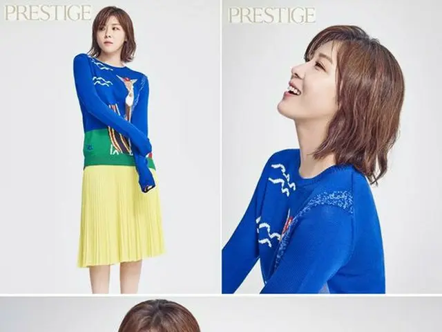 Actress Ha· Ji Woon, photos from Hong Kong magazine PRESTIGE.