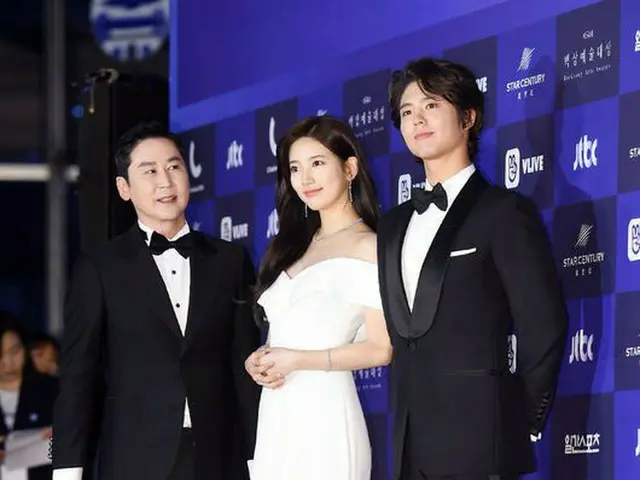 Performer Shin Dong-yup, Miss A former member Suzy, Actor Park BoGum, Red carpetduring the event. Se