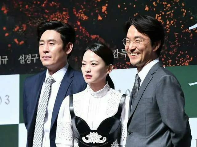 Actor Sol Kyung Gu, Han Suk Kyu, Chun Woo Hee attended the movie 'Idol'production reporting meeting.