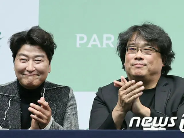 Pak JUNHO director and actor Song Kang Ho, a Korean movie ”ParasiteSemi-underground Family”, Academy