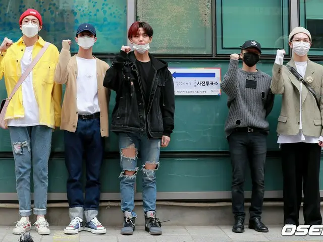 เพนตากอน Usok & Yowon & Hongsuk & Jinho & Kino ได้รับการโหวตล่วงหน้าในการเลือกตั