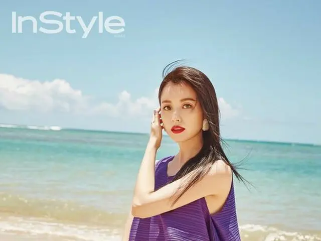 Actress Han Hyo Ju, released pictures. InStyle magazine.