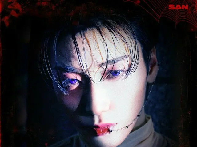 [T สูตร] ATEEZ, [🎃] ATEEZ-'THE BLACK CAT NERO 'ภาพแนวคิดการแสดงฮาโลวีน' 산 (SAN)
