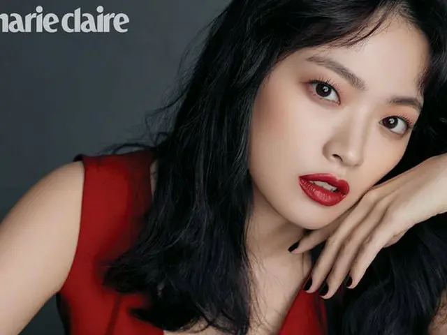 Actress Chun Woo Hee, released pictures. Magazine ”marie claire”.