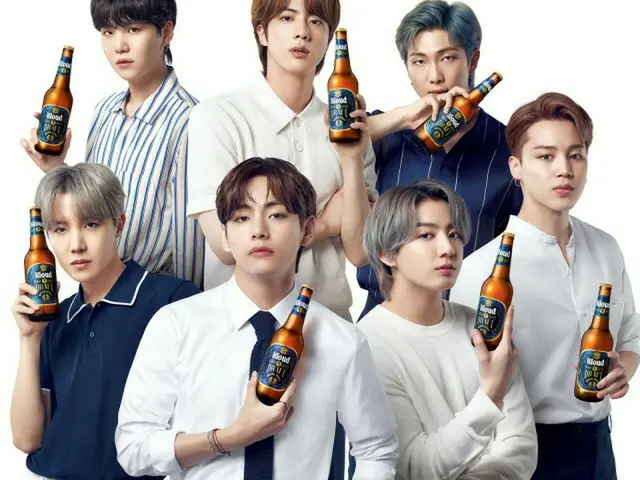 Lotte Chilsung Beverage Beer "Cloud Raw Drift" = หรือที่รู้จักในชื่อ "BTS Beer" 