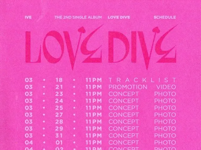 IVE โปรคัมแบ็คเริ่มตั้งแต่ประกาศรายชื่อเพลงไปเมื่อวันที่ 18 วันที่ 5 เมษายน ซิงเ