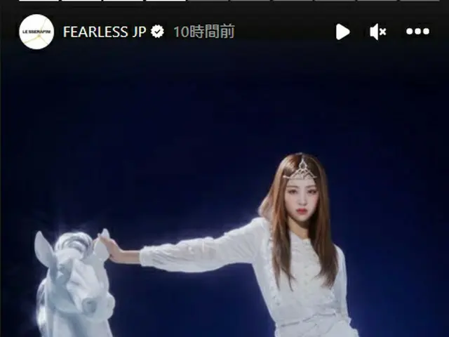 ”LE SSERAFIM”, Japanese 1st single ”FEARLESS” concept photo release ～ Huh YunJin. . .