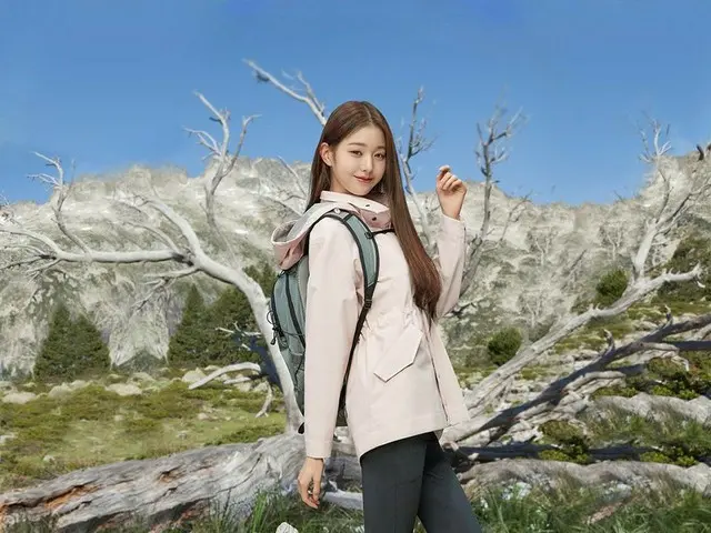 Zhang Yuanying ภาพโฆษณาของแบรนด์เสื้อผ้า EIDER Oneul เสื้อแจ็คเก็ตยาวปานกลางเปิด