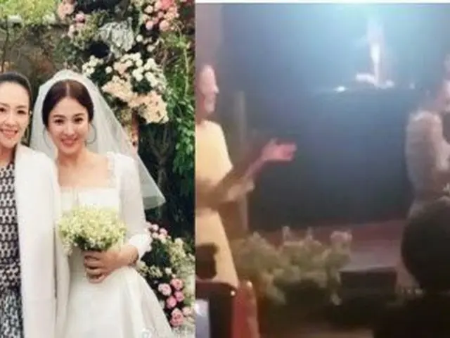 In the wedding ceremony of actor Song Joong Ki - Song Hye Kyo, Zhang Ziyi showed”Couple Dance” with