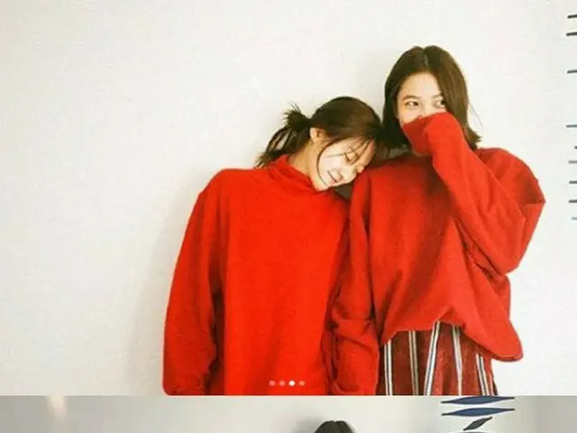 Actress Kim Sae Ron, updated SNS. Released photos with her best friend RedVelvet Yeri and the photos