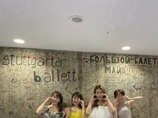 ภาพถ่ายร่วมกับนักแสดงละครเพลง Okju Hyun, Kanesoka, Nitsuka Seiko และ Maaya Nozom