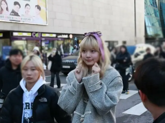 HONG EUNCHAE ออกเดินทางในเช้าวันที่ 10 เพื่อถ่ายทำเนื้อหาก่อนที่จะบันทึกรายการ `