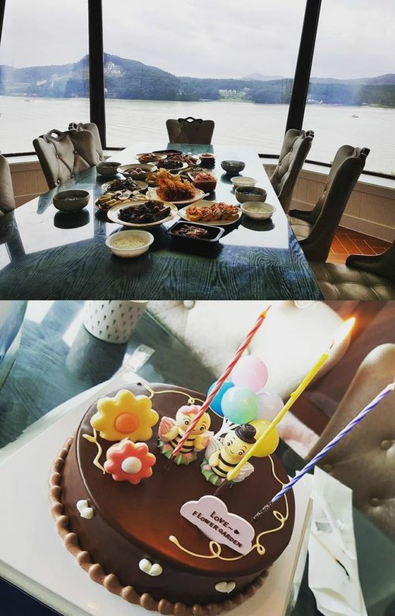นักแสดงสาวฮันแชยอง (Han Chae Young) เปิดตัวโต๊ะวันเกิดที่แม่สามีของเธอเตรียมไว้ให้