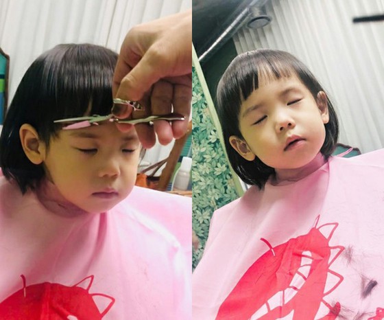 ยูจิน (SES) เผยให้เห็นว่าลอรินลูกสาวคนที่สองของเขาตัดผมอย่างไร ... สำหรับการเสร็จสิ้นของลูกสาวคนโตโรฮีและผมหน้าม้าฝาแฝดของเธอ
