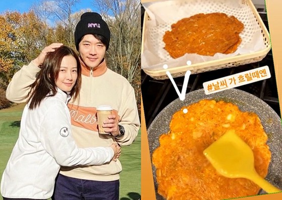 Son Tae Yeon ภรรยาของนักแสดง Kwon Sang Woo ทำแพนเค้กกิมจิที่บ้านของเธอในนิวยอร์ก ... "ในวันที่มีเมฆมาก"