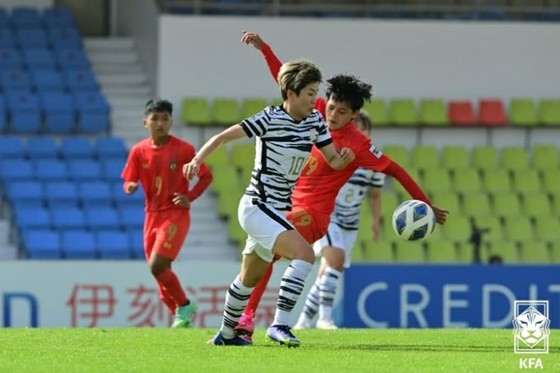 ฟุตบอลหญิงญี่ปุ่น-เกาหลี "ก้าวไปด้วยกัน" สู่รอบรองชนะเลิศเอเชียนคัพ