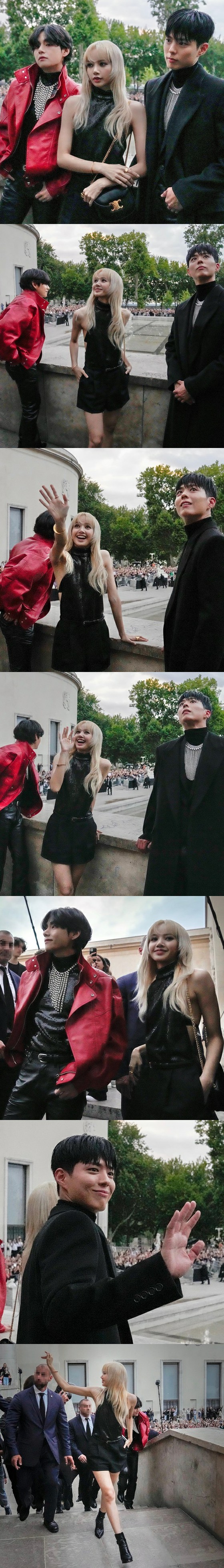 "BTS" V & "BLACKPINK" ลิซ่า & พัคโบกอม ดาราทีมชาติเกาหลีรวมตัวกันที่ปารีส