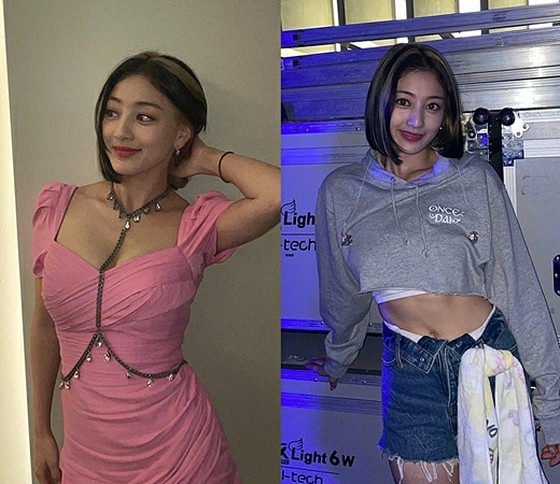 "TWICE" JIHYO สไตล์เย้ายวนใจ... ``สวยใสๆ กล้ามท้อง'' มีเสน่ห์เย้ายวน