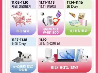 "เริ่มวันนี้ ราคาถูกที่สุดเท่าที่เคยมีมา"... วันคนโสดของอาลีเริ่มต้นขึ้นแล้ว และสินค้าก็ "ฮิตมาก" = เกาหลี