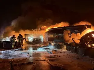 มีผู้เสียชีวิต 2 ราย บาดเจ็บ 4 ราย จากอุบัติเหตุรถบรรทุกน้ำมันชนกันหลายจุดบนทางหลวงในเกาหลีใต้