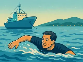 “ราชาแห่งกายภาพ” ที่ “กระโดดลงทะเล” ที่ปูซาน หลังว่ายน้ำนาน 2 ชั่วโมงครึ่ง - สื่อเกาหลีใต้