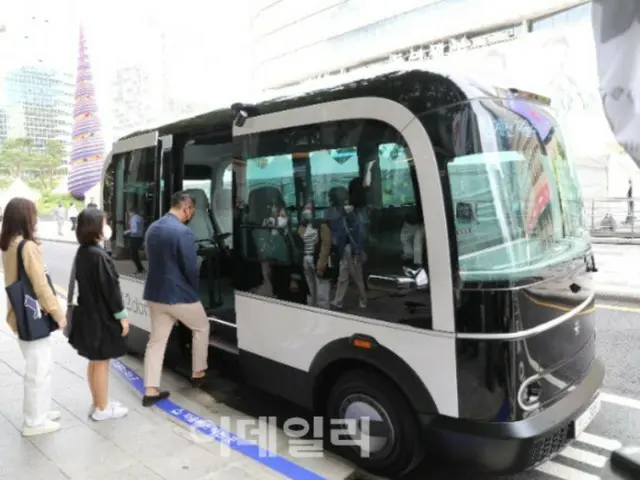 清渓川～広蔵市場の自律走行バス、外国人向け観光商品化へ＝韓国ソウル市