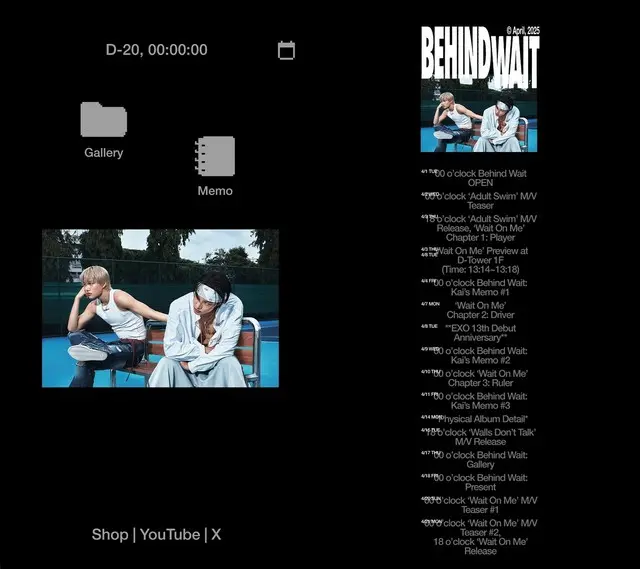 「EXO」KAI、カムバックコンテンツ続々と…プロモーションウェブサイト「Behind Wait」オープン
