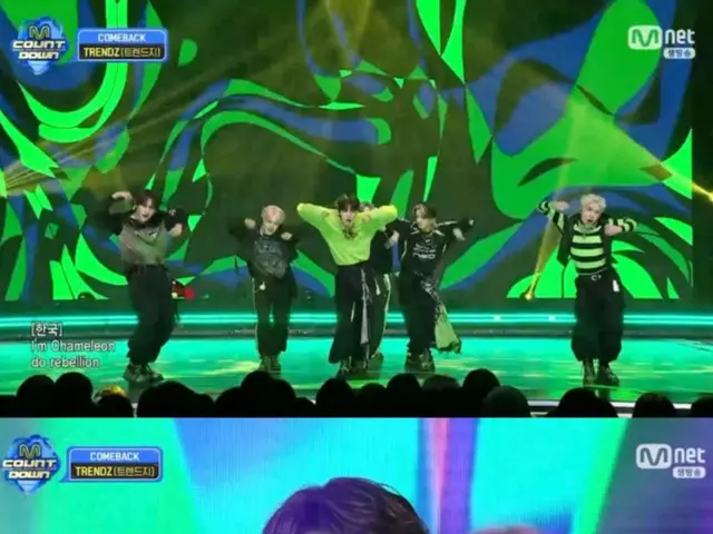 “TRENDZ” แสดงเพลง “Chameleon” ที่เปลี่ยนองศาไป 180 องศาครั้งแรกใน “M COUNTDOWN”