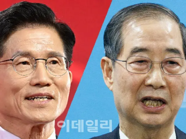 ผลสำรวจความคิดเห็นของเกาหลีใต้ชี้ ฮัน ด็อกซู ชนะ 40% และคิม มุนซู ชนะ 38% หากต้องดวลกับอี แจมยอง