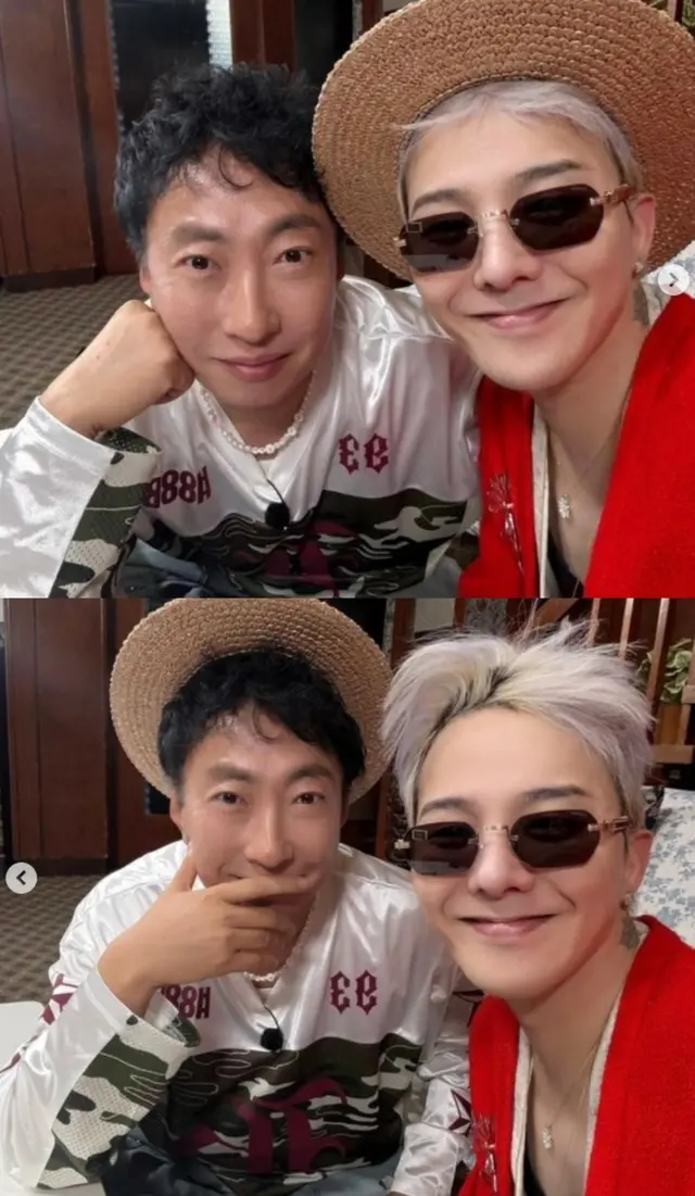タレントのパク・ミョンスがついにG-DRAGON（BIGBANG）と会った。
