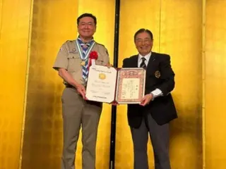 ประธานอี ชางฮี รับรางวัลเหรียญทองซากุระในงานประชุมระดับชาติของลูกเสือญี่ปุ่น