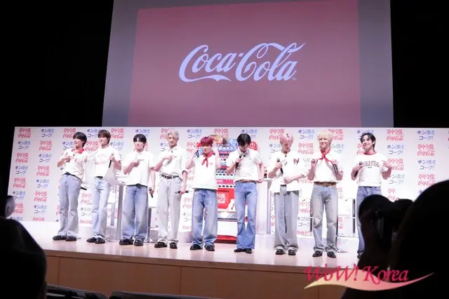【イベントレポ】「&TEAM」、コカ・コーラ「いつもより 2℃冷たい自動販売機」体験取材会に登壇「みなさんもキン冷えコークとともにこの夏を夢中全開で楽しみましょう！」2
