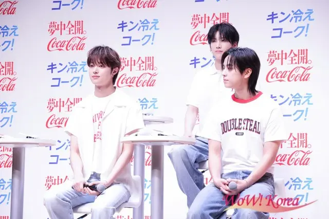 【イベントレポ】「&TEAM」、コカ・コーラ「いつもより 2℃冷たい自動販売機」体験取材会に登壇「みなさんもキン冷えコークとともにこの夏を夢中全開で楽しみましょう！」4