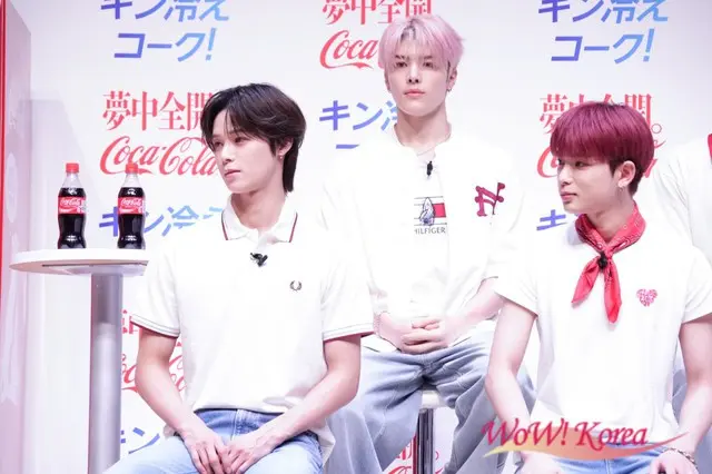 【イベントレポ】「&TEAM」、コカ・コーラ「いつもより 2℃冷たい自動販売機」体験取材会に登壇「みなさんもキン冷えコークとともにこの夏を夢中全開で楽しみましょう！」6