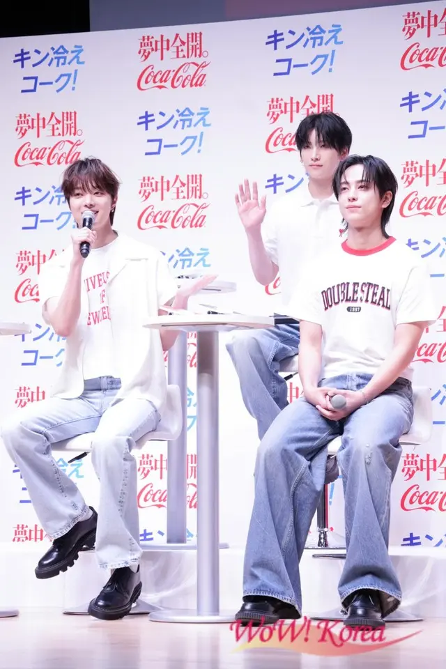 【イベントレポ】「&TEAM」、コカ・コーラ「いつもより 2℃冷たい自動販売機」体験取材会に登壇「みなさんもキン冷えコークとともにこの夏を夢中全開で楽しみましょう！」9