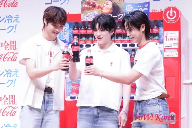 【イベントレポ】「&TEAM」、コカ・コーラ「いつもより 2℃冷たい自動販売機」体験取材会に登壇「みなさんもキン冷えコークとともにこの夏を夢中全開で楽しみましょう！」12