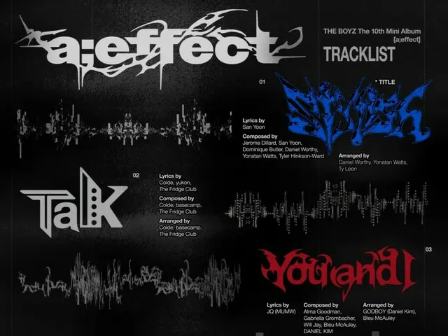 「THE BOYZ」、10thミニアルバムのトラックリスト公開…タイトル曲は「Stylish」