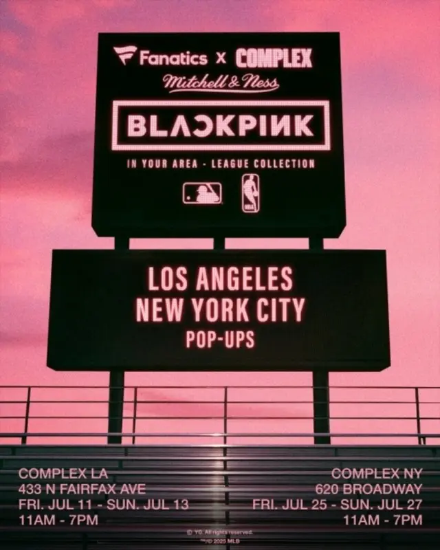 「BLACKPINK」、アメリカ代表スポーツチームたちと特別なコラボレーション...LA・ニューヨークではポップアップストアがオープン