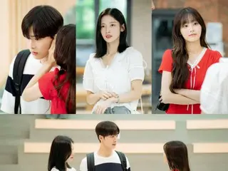 ยุน ซานฮา (ASTRO), อาริน (OHMYGIRL) และชู ในรักสามเส้า... เผยภาพนิ่งจาก "My Girlfriend Has Become a Handsome Guy"