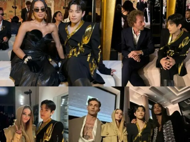 ฮงจุง ATEEZ กระทบไหล่กับคนดังจากทั่วโลกที่ Paris Fashion Week