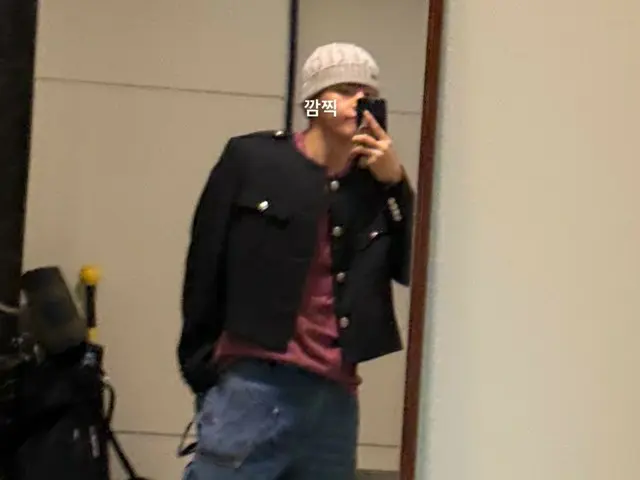 วี แห่งวง BTS อวดชุดลำลองสุด "น่ารัก" ก่อนปลดประจำการ