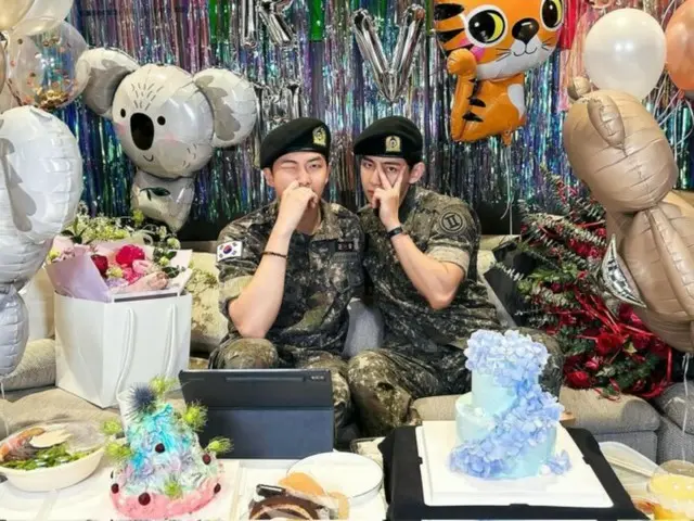 “BTS” RM&V ทักทายแฟนๆ หลังปลดประจำการด้วยท่าทีร่าเริง... “คิดถึงมากเลย”