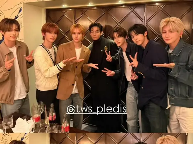 วี วง BTS ภาพลักษณ์ที่เปล่งประกายในหมู่กลุ่มจูเนียร์ TWS